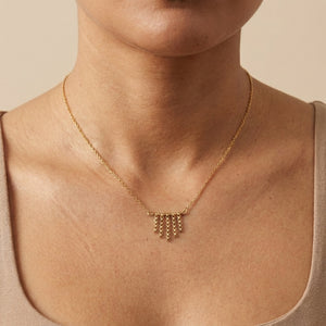 CHRYSA FRILL PENDANT NECKLACE