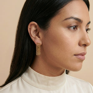 MALENA SHORT FRINGE DROP EARRINGS