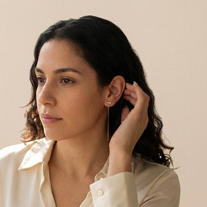 BAR CHAIN DROP EARRINGS