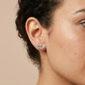 AMAL Silver Diamond EARRINGS