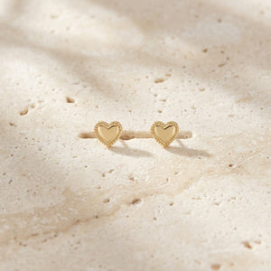HERTA HEART STUD EARRINGS
