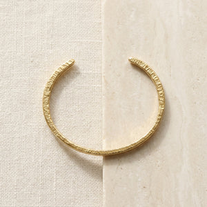 KAMAL BRASS HAMMERED CUFF BRACELET