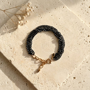 SHINY BRAIDED CHAIN BRACELET