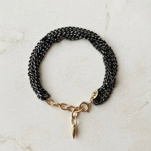 SHINY BRAIDED CHAIN BRACELET