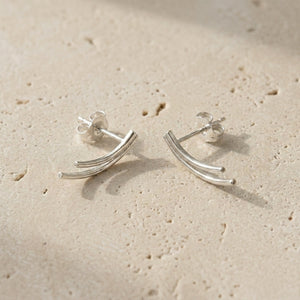STELLA SWOOP STUD EARRINGS