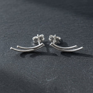 STELLA SWOOP STUD EARRINGS