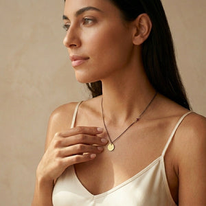 LORNA DISC PENDANT NECKLACE