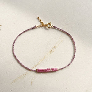 RHODAS JAPANESE BEAD BRAIDED STRING BRACELET
