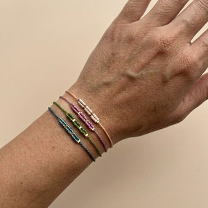 RHODAS JAPANESE BEAD BRAIDED STRING BRACELET