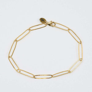 Solo Oval Silver Bracelet - Gold Jewelry | Victoria BEKERMAN Gold Filled