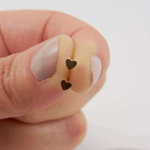 CORA HEART STUD EARRINGS