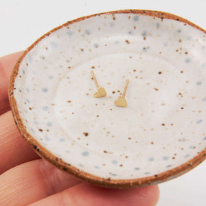 CORA HEART STUD EARRINGS