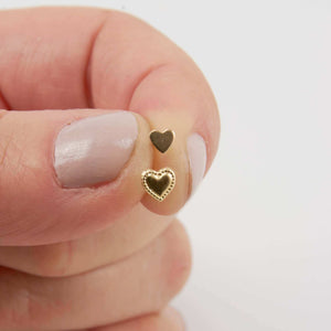 HERTA HEART STUD EARRINGS