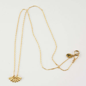 AMILIA FLORAL FAN NECKLACE