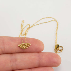 AMILIA FLORAL FAN NECKLACE