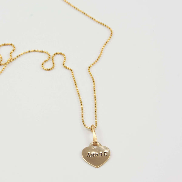 AMORE HEART PENDANT NECKLACE