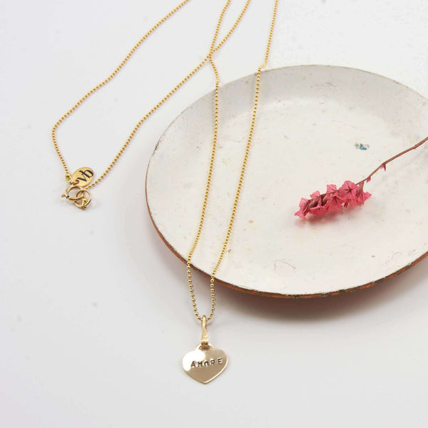 AMORE HEART PENDANT NECKLACE