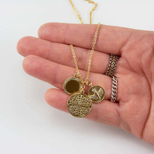 COLLEEN COINS PENDANT NECKLACE