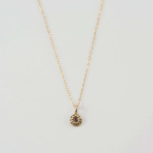 DELIA TINY FLOWER PENDANT NECKLACE
