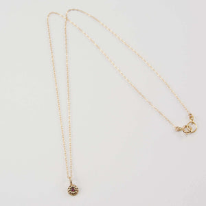 DELIA TINY FLOWER PENDANT NECKLACE