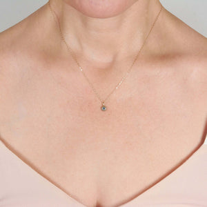 DELIA TINY FLOWER PENDANT NECKLACE