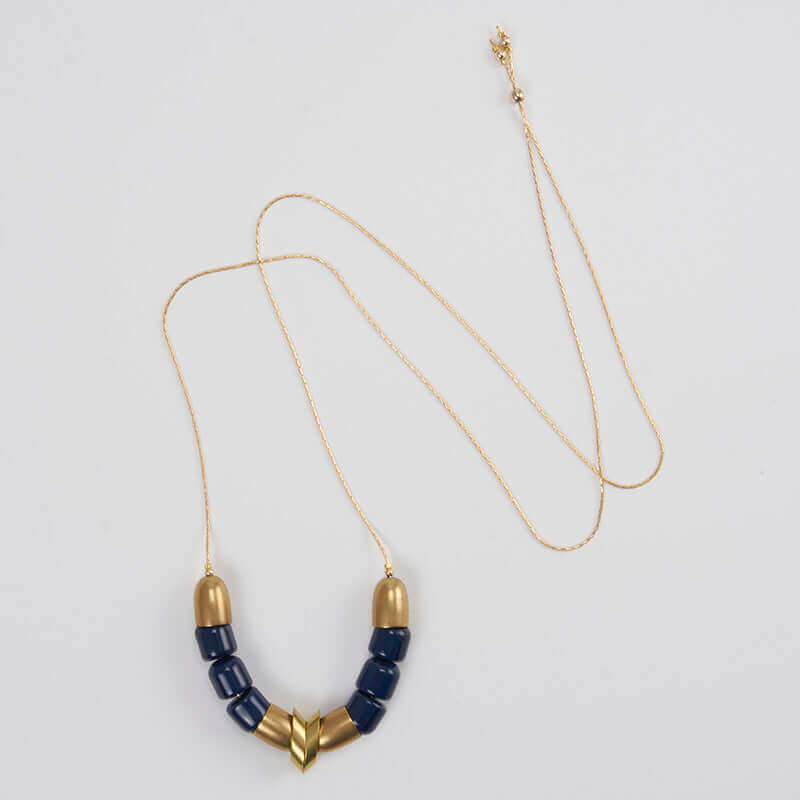Navy Blue Knot Mala | Baroque Elegance | SAV Jewels – SAV JEWELS